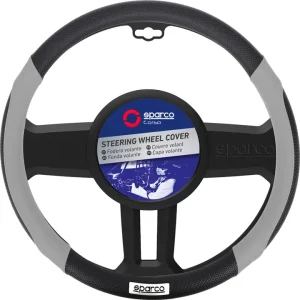 Coprivolante auto universale sparco grigio/nero con dettagli traforati - spc1113 Reso Gratuito